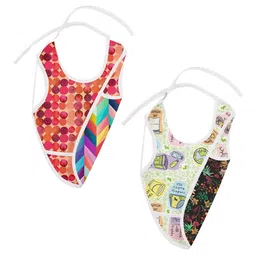 SuperBottoms Kids Pack of 2 Waterproof Reversible Bibs-32