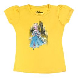 Disney by Wear Your Mind Girls YellowBlue Printed Pure Cotton T-shirt-picture-47