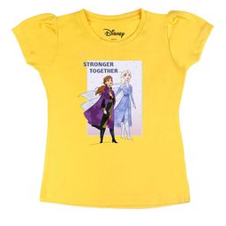 Disney by Wear Your Mind Girls Yellow Printed T-shirt-picture-47