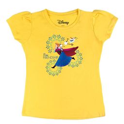 Disney by Wear Your Mind Girls Yellow Disney Princess Printed Cotton Pure Cotton T-shirt-picture-49