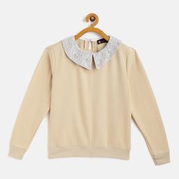 Belle Fille Unisex Kids Beige Sweatshirt-image-87