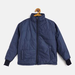Belle Fille Kids Navy Blue Solid Lightweight Tailored Jacket-image-92