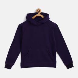 Belle Fille Kids Purple Solid Hooded Sweatshirt-image-86