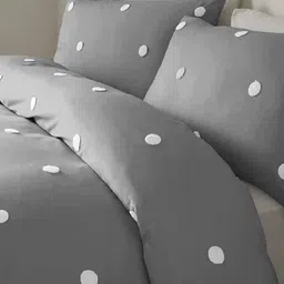 THE WHITE MOSS Grey 3 Pieces Heavy Winter 150 GSM Double Bed Comforter & Pillow Cover-28