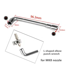 Multifunctional Wrench+ Nozzle Brush + Cleaning Needles for Ender 3 E3D / MK8 / MK10 3D Printer Parts Nozzle Cleaner Tool image 2