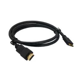 Mini HDMI To HDMI Cable 1 Meter Round High-Quality Copper-Clad Steel Black-22