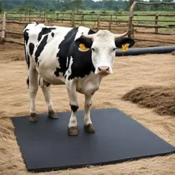 A26Black Cow Mat For all animals, BPA Free, Easy Clean And Waterproof Size 8*5 | Cow, Hamster Pet Mat-image-79