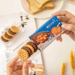 aahanshoppe BISCUIT COOKIES SHAPE ERASERS PACK OF 6 ERASERS Non-Toxic Eraser image 3