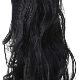 natural looks cut Clutcher Ponytail, Black 1pc Wavy Wig multi Step cut Clutcher Hair Extension-image-55