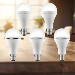 Emergency 15W Inverter LED Bulb with 1200mAh Rechargeable Battery Pack of 5 Q476 4 hrs Bulb Emergency Light-23