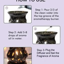 PEEPRESION Electric Diffuser Oil Burner With Mogra & Jasmine Aroma Oil (10mi each) Home, Office Diffuser image 5