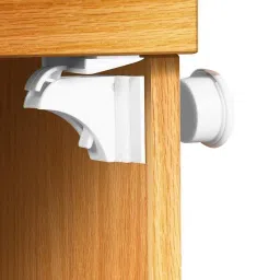 Baby Safety Magnetic Cabinet Locks Adhesive No Drill, Tools for Kitchen Drawers, Cabinets, Closets Rev-A-Lock Cabinet Security System-13