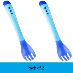 Temperature & heat Sensing Color changing Silicone feeding fork For Infants- Silicon-14