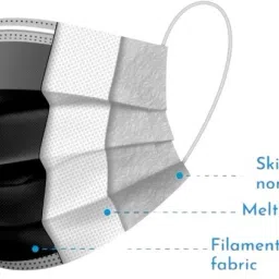 corosafe Mask With Nose Clip 3 Layer Face Mask Surgical Mask With Melt Blown Fabric Layer image 2