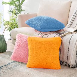 Microfibre Solid Cushion Pack of 3-image-40