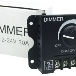 keertan kalp DC 12V24V LED Dimmer Switch 30A360W Voltage Adjustable Controller for Strip LED 30 A Rotary Dimmer image 2