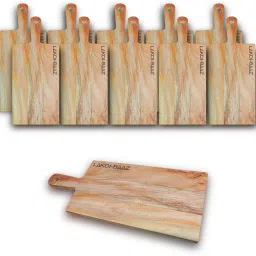 Premium Wooden Platter Square Cutting Board Serving Board Chopping Board 10Pc Tray-image-11
