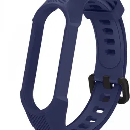 Epaal Rugged & Tough Silicon Strap for M_i Band 5 & M_i Band 6 (Navy Blue) Smart Watch Strap-image-63