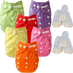 Reusable & Washable Cloth Diaper – 6 Pc | Adjustable Size | 0-3 Years-image-37