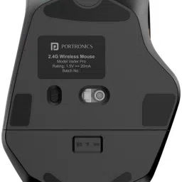 Portronics Vader Pro Wireless Gaming Mouse with 6 Buttons, Thumb Comfort, Adjustable DPI Wireless Ambidextrous Optical Mouse image 4