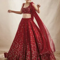 aika Embroidered Semi Stitched Lehenga Choli-picture-44
