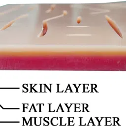 opsys simulations 3 Layer Suture Pad with wound –Large Size pad (Size : L x W x T: 18 cm x 12 cm x 1 cm), Reusable Silicon Suture , Suture Practice Model for Medical Training image 5