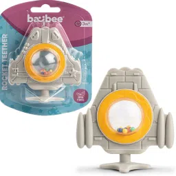 Rocket Silicone Teether for Baby, BPA Free 100% Food Grade Silicone Teether baby Teether-image-4