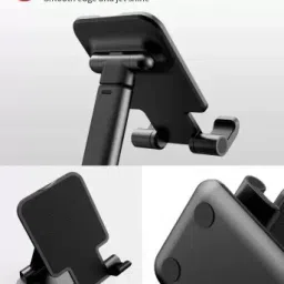 ANY KART Phone Stand, [2021 Updated] Angle Height Adjustable Mobile Phone Holder, Table Stand, Foldable Mobile Phone Stand, Mobile Stand for Table for Study Single Gimbal for Mobile image 3