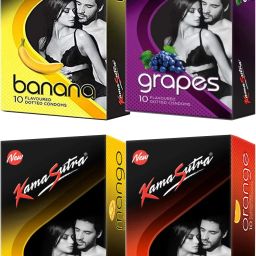Banana Grape Mango Orange Flavour Combo Pack Condom-image-12