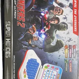 skytoys Avengers 2 Theme Mini Laptop Toy | LED Display , Learning Alphabets & Numbers image 4