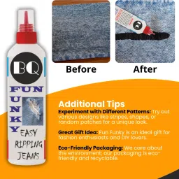 Fun Metalic Permanent Fun Funky Metalic Fabric Glue for Design Glue-12