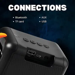 WOOS WS-038 Portable & Compact, Surround Sound 5 W Bluetooth Party Speaker image 2