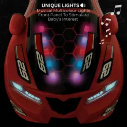 kids first step Musical Car With Multicolour Lights | Push Ride On | Perfect for Kids 1-4 Years image 4
