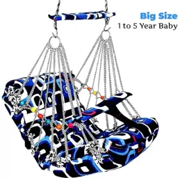 Cotton Baby Child Jhula for 1-4 Year indoor| For Kids Swings-picture-28