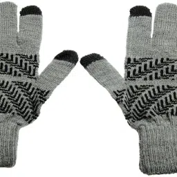 Self Design Winter Men Gloves-image-13