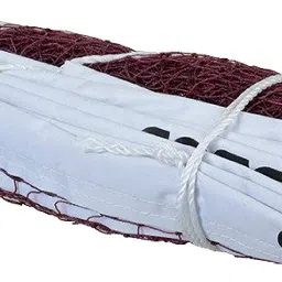 Badminton Net NYLON Brown, 4 Side Tape, Small Square Boxes, Badminton Net-25