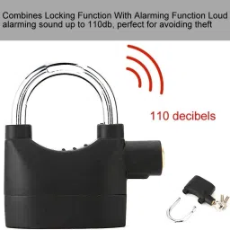 PETRICHOR Anti Theft System Security Pad Lock with Smart Alarm Lock Siren Motion Sensor for Home | Office | Cycle(Pack of 1) image 2