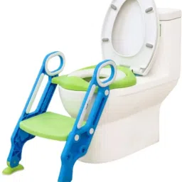 2 IN 1 KIDS/TODDLER POTTY TOILET SEAT WITH STEP STOOL LADDER Potty Seat-14