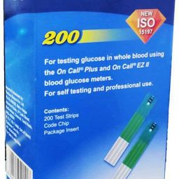 Wellstar ROUND Glucometer Lancets (100) with ONCALL PLUS 200 Test Strips Glucometer Lancets (100) image 2