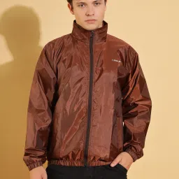 Dollar Lightweight Open Front Solid Men Wind Cheater-image-3