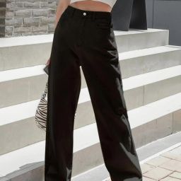 Women Regular High Rise Black Jeans-image-24