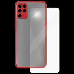 ARROW Camera Duplex Screen Protector & Polycarbonate Back Cover Combo for oppo F19 Pro (Scratch Protection, Red)-picture-20