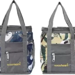 2 Piece Combo All Age Lunch Bags Carry on School Office & Picnic Tiffin Bag Waterproof Lunch Bag-image-81