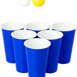 (Pack of 20) Party Pong Glasses Plastic Reusable Colourful Glass Beer Glass-image-77