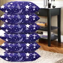 LUXURY Polyester Fibre Solid Sleeping Pillow Pack of 6-image-43