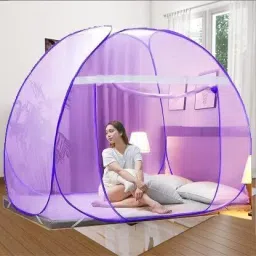 Polyester Adults Washable Foldable Double Bed with Free Saviours Mosquito Net-picture-13