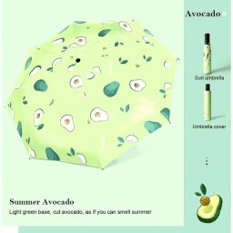 3 Fold Fruit Manual Sun & Rain Umbrella-15