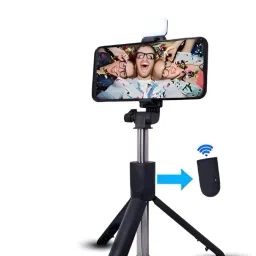 BASS BLING Pro Bluetooth Extendable Selfie Sticks with Wireless Remote 3-in-1 Multifunctional Selfie Stick with Tripod Stand Bluetooth Selfie Stick-image-9