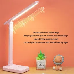 akr Powerful Rechargeable Foldable LED Desk Lamp With 3 Level Colour Temperature Study Lamp image 4