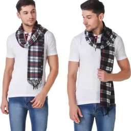 PENNYCREEK Checkered Men Muffler-image-8